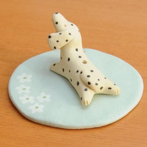 手造り ダルメシアンの香立て 香皿付 - 箸置き専門オンライン