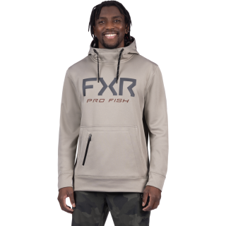 <img class='new_mark_img1' src='https://img.shop-pro.jp/img/new/icons6.gif' style='border:none;display:inline;margin:0px;padding:0px;width:auto;' />PRO FISH TECH PULLOVER HOODIE STONE/EARTH CAMO