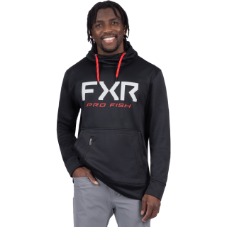 <img class='new_mark_img1' src='https://img.shop-pro.jp/img/new/icons6.gif' style='border:none;display:inline;margin:0px;padding:0px;width:auto;' />PRO FISH TECH PULLOVER HOODIE BLACK/RED