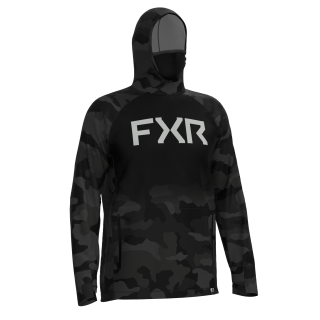 PRO CAMO AIR UPF PULLOVER HOODIE BLACK CAMO