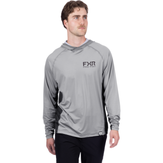 DERBY AIR UPF PULLOVER HOODIE GREY/ASPHALT
