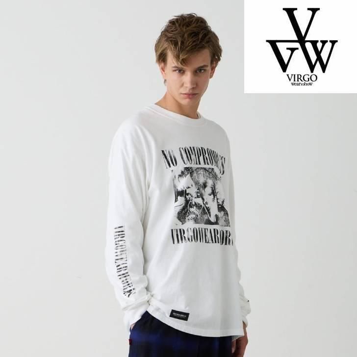 VIRGOwearworks 르  ĹµT VINTAGE RAGE L/S ۥ磻 ֥å VG-LSPT-106