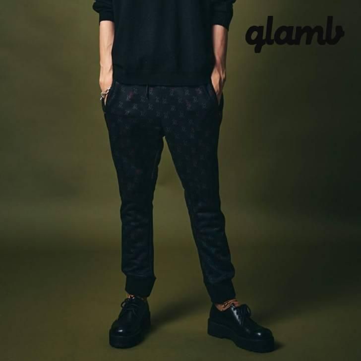 glamb  ѥ  Casino Monogram Pants/ΥΥѥ ߥեå ֥롼 ֥å ǥ˥ GB0324/P09