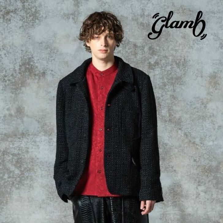 󤻾 glamb  ֥륾  Hidden Valley Tweed Jacket/ҥɥХ졼ĥɥ㥱å  磻 ֥å GB0325/JKT06