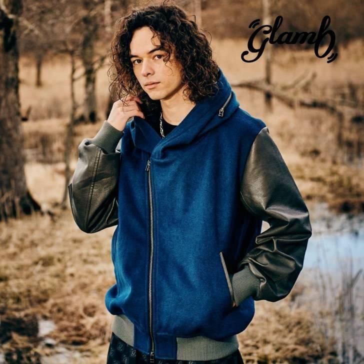 󤻾 glamb  ֥륾  Carol Stadium Jumper/륹ॸѡ  ֥롼 졼 ֥å GB0325/JKT08