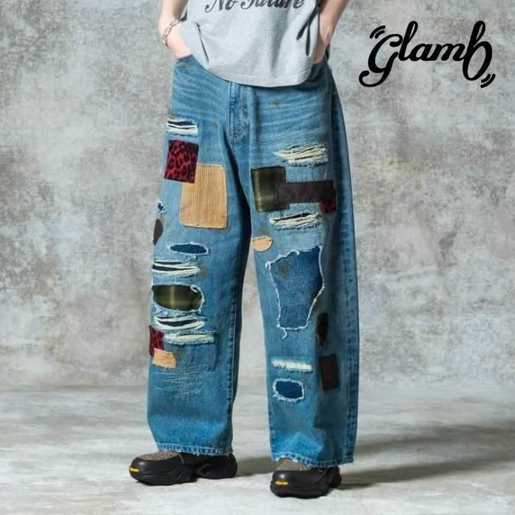 󤻾 glamb  ǥ˥ѥ  Mid Century Unplugged Denim/ߥåɥ꡼ץ饰ɥǥ˥  ǥ ֥å GB0325/P04