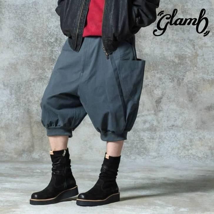 󤻾 glamb  ѥ  Sarrouel Rib Cropped Pants/륨֥åץɥѥ  졼 ֥å GB0325/P13