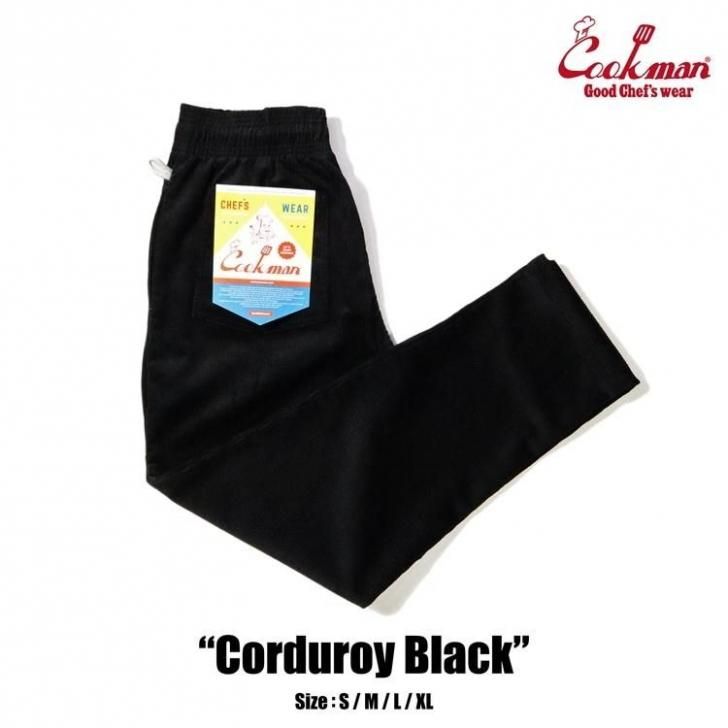 Cookman åޥ cookman եѥ  Chef Pants Corduroy Black ǥ ߾ 231-33817