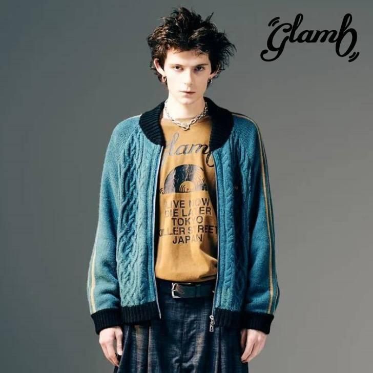 glamb  ˥å  Knit Line Jersey/˥åȥ饤󥸥㡼  ֥롼 ֥å GB0425/KNT07