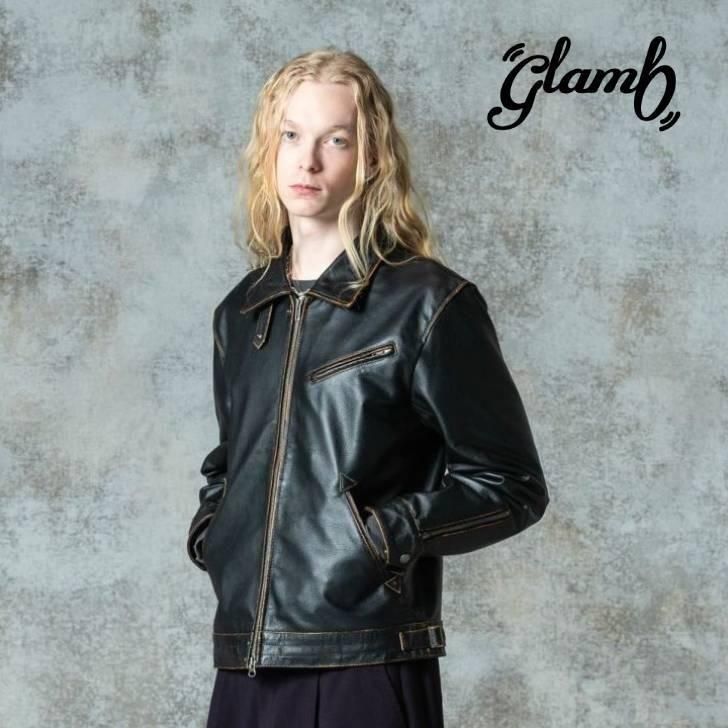 glamb  쥶֥륾  Hidden Valley Leather Jacket/ҥɥХ졼쥶㥱å  ֥饦 ֥å GB0325/JKT01