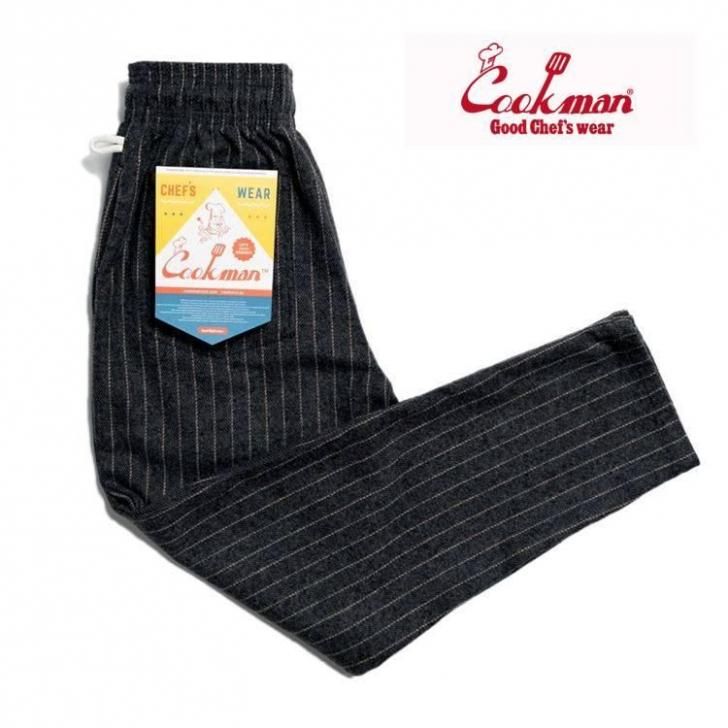 Cookman åޥ cookman եѥ  Chef Pants Wool Mix Stripe Gray/ߥåȥ饤ץ졼 ߾ 231-03801
