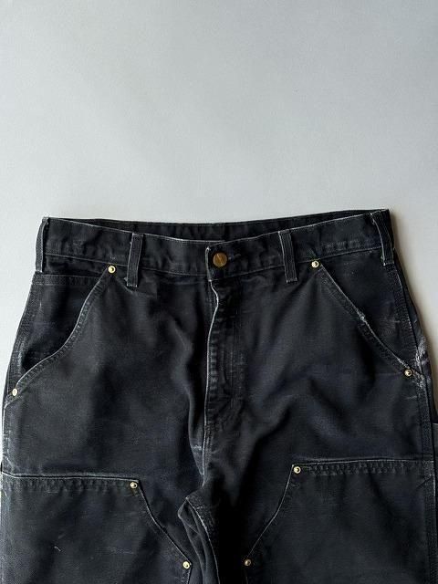 Carhartt カーハート　ダブルニーパンツ　ブラック　ダック時 Carhartt カーハート メンズ ダブルニー ダック ペインター