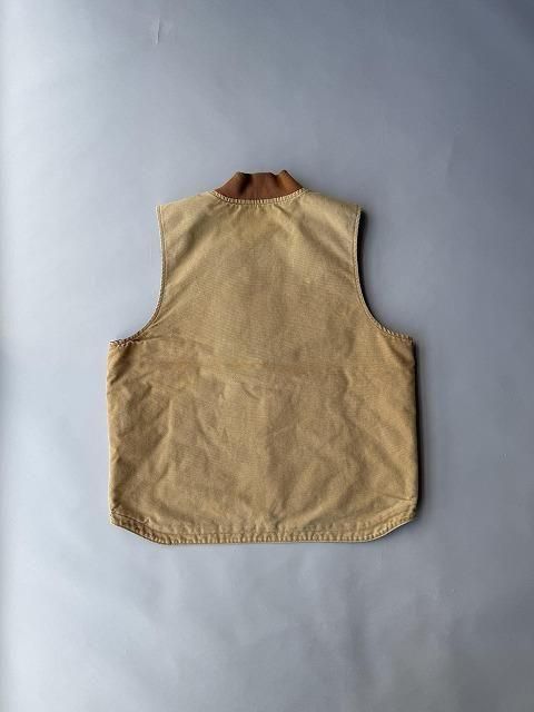 Carhartt ダックベストベージュ L 中古・古着通販】CarHartt (カーハート) 80'Sダック地ボアベスト