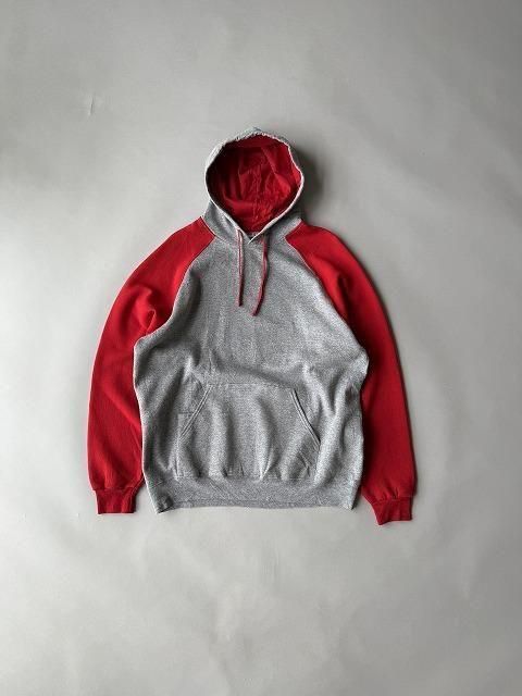 Hooded sweatshirt 2tone color raglan sleeves ѡ 2ȡ