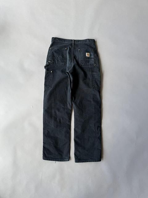 アメリカ製カーハートダブルニーダックパンツ黒ブラックルーズワイドフィットフェード cam-lb-012.jpg