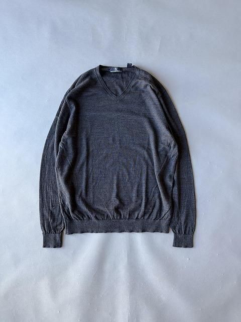 V Neck Border Sweater Vͥå  ˥å ܡ