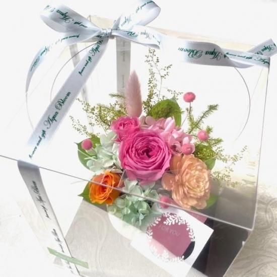 クリアケース入りインテリアフラワーアレンジ 楽天市場】【ポイント5倍 24日20時〜】 プリザーブドフラワー