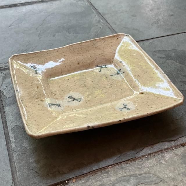 6x5寸角皿花散し - 器まるかく京都