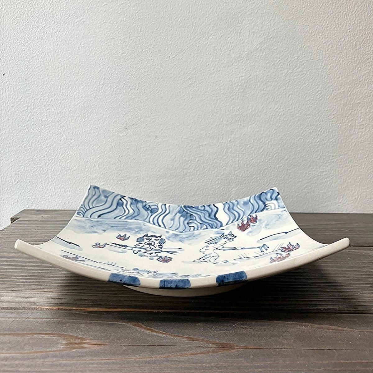 三谷龍二さん　隅丸四方皿 Amazon.co.jp: 三谷龍二 usuzumi 角皿 四方皿 白漆 ホビー