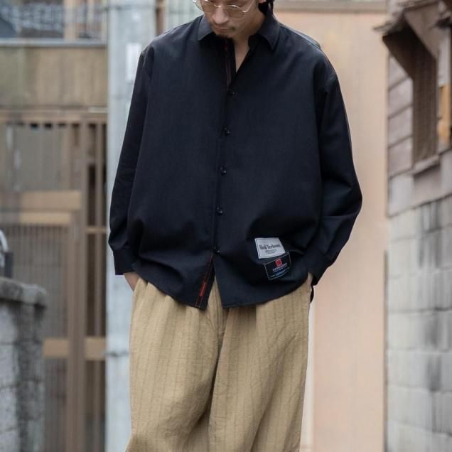 SHEIK YERBOUTI シークヤボーティ ハリソンズセルビッチウールシャツ