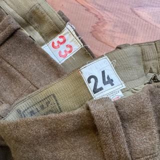 <img class='new_mark_img1' src='https://img.shop-pro.jp/img/new/icons13.gif' style='border:none;display:inline;margin:0px;padding:0px;width:auto;' />Military Deadstock 50s French Army Wool Trousers 