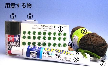 ジオラマ製作応援隊 棕櫚製作・用意するもの