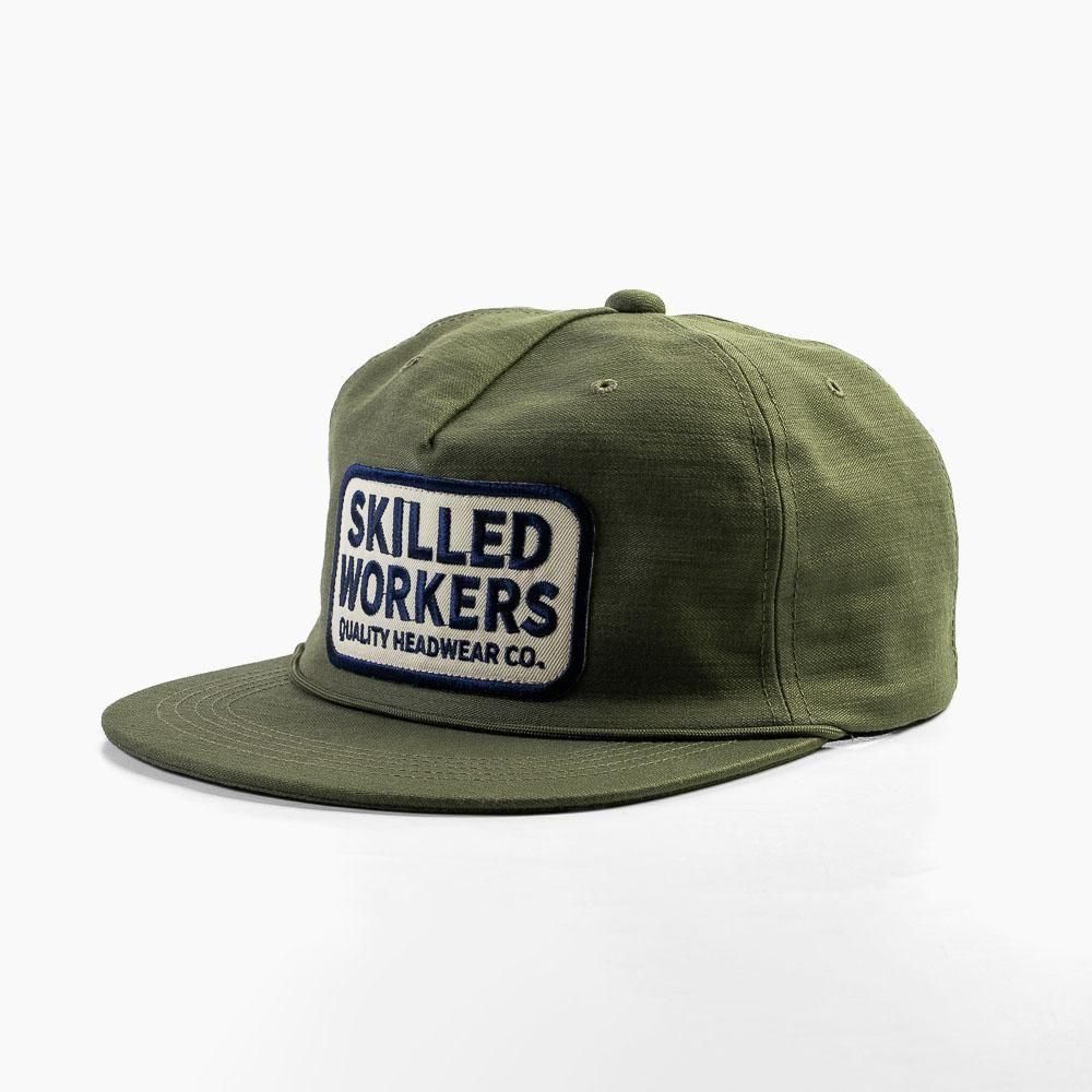 Vintage Back satin reproduction TRACKER CAP -khaki-