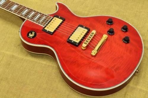 Burny Les Paul Custom Type Flame Maple