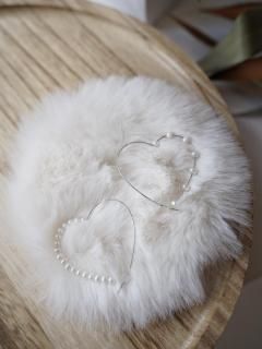 asymmetry heart hoop pierce_silver