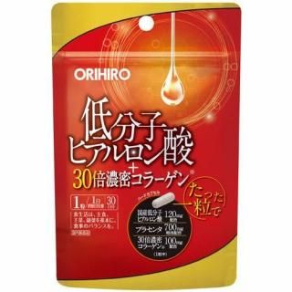 オリヒロ 低分子ヒアルロン酸+30倍濃密コラーゲン 30粒