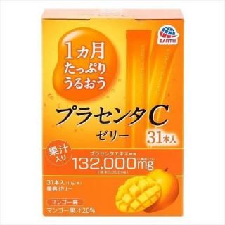 アース製薬 1カ月たっぷりうるおうプラセンタCゼリー マンゴー味