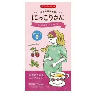 Tea Boutique 女子お茶倶楽部 にっこりさんのラズベリーリーフハーブティ 1.3g/7袋入り