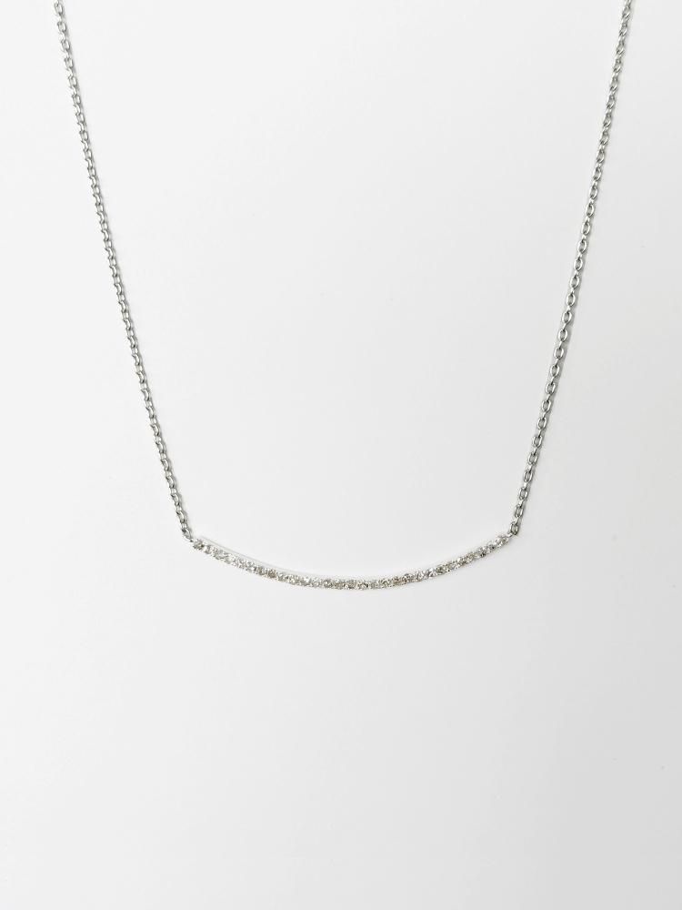Diamond line necklace