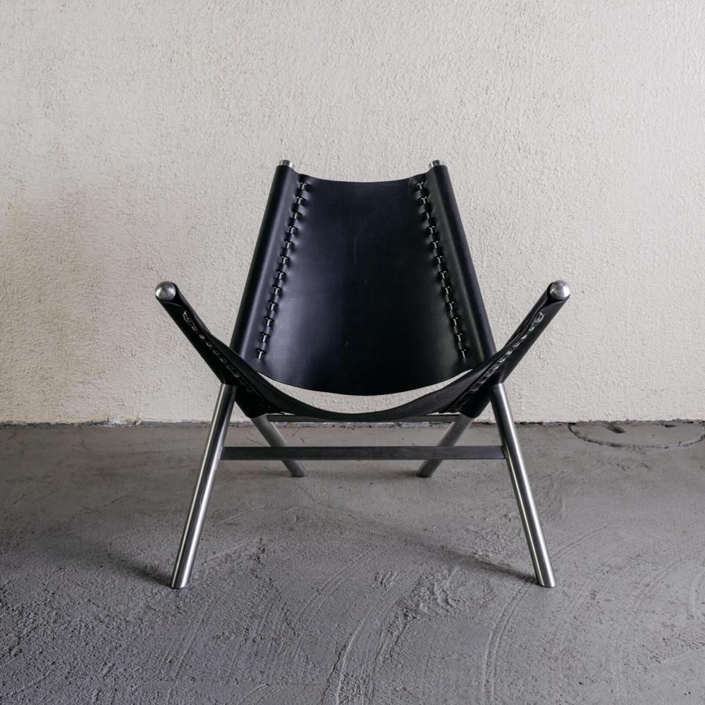 Easychair steel,lether