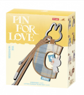 LABUBU Pin for Love A-N  Letter Pendant ñ