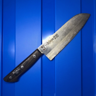 Japanese Santoku Knife 6.7" 170mm VG1 Stainless/Seki Nagao Hiromoto/Needs Repair