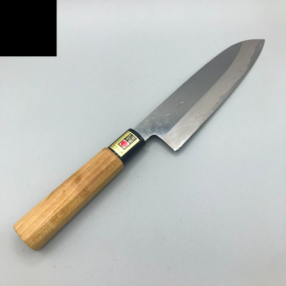Japanese Santoku Knife 6.7" 170mm White #2 Carbon/Sakai Ichiji/Needs Sharpening
