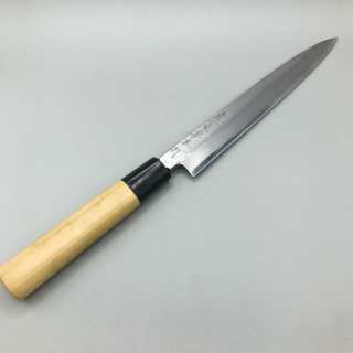 Japanese Yanagiba Knife 7.9" 200mm Carbon/Hakata Kura Ichimonji/Sharpened