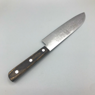 Japanese Small Santoku Knife 5.7" 145mm Stainless/Kiya/Sharpened