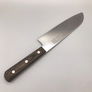 Japanese Santoku Kitchen Knife 6.7" 170mm Stainless/Kiya/Sharpened