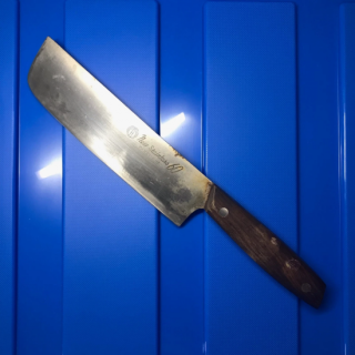 Japanese Nakiri Knife 6.5" 165mm Stainless/Mino Takeuchi/Needs Repair