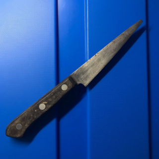 Japanese Petty Kitchen Knife 3.9" 100mm Steel Type Unknown/Needs Repair