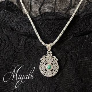  Key Motif Pendant Top Malachite Baroque Хåڥ ȥå ޥ饫
