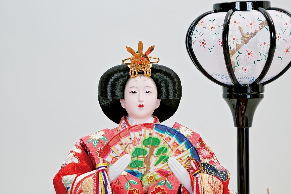 雛人形 吉徳 枝桜模様扇形 ア