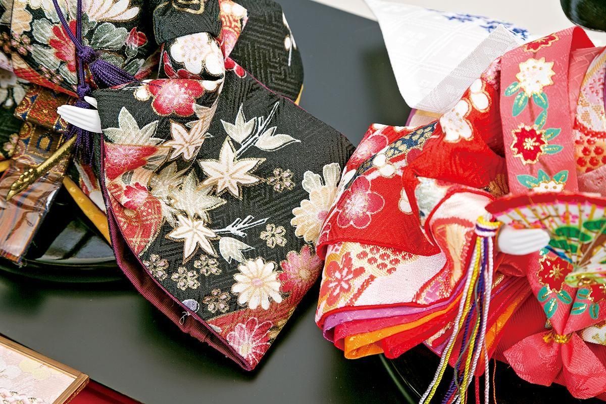 雛人形 吉徳 枝桜模様扇形 ア