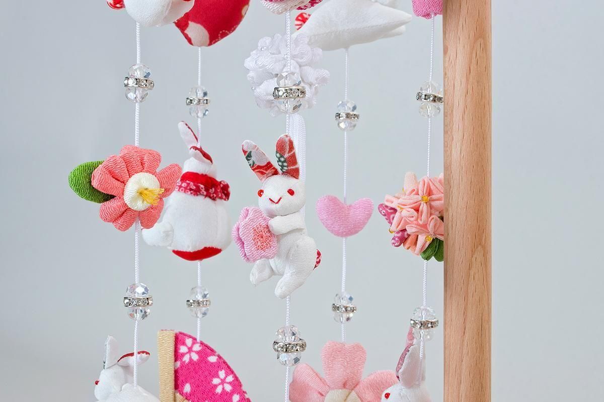 つるし飾り うさぎっ子 白