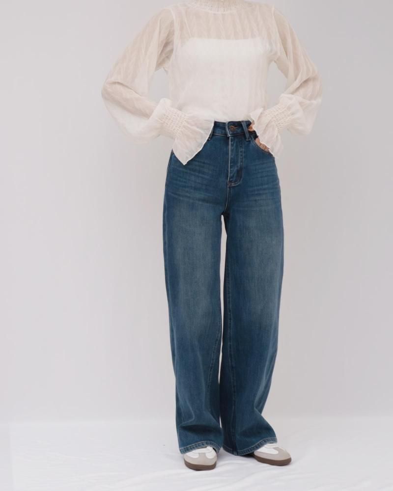 warm straight JEANS / TK5102(΢)