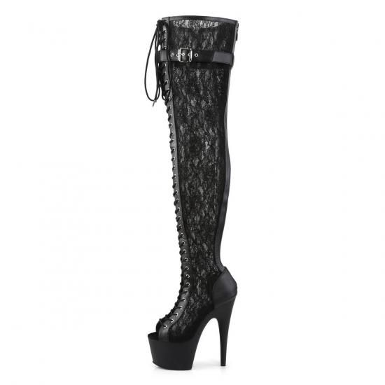 ADORE-3025ML
Blk Faux Leather-Mesh-Lace/Blk Matte