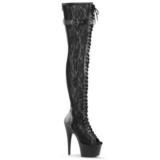 ADORE-3025ML
Blk Faux Leather-Mesh-Lace/Blk Matte