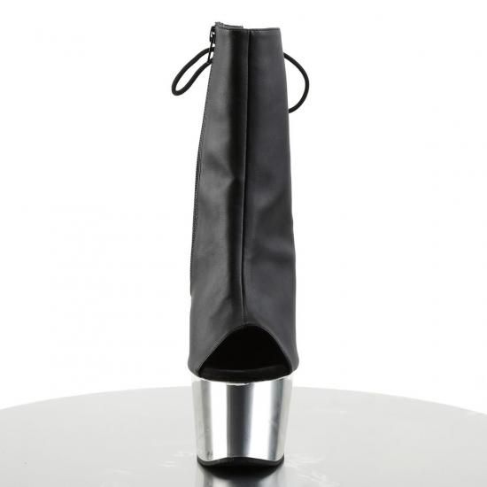 ADORE-1018
Blk Faux Leather/Slv Chrome